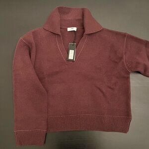 Aritzia TNA Wool Polo Sweater